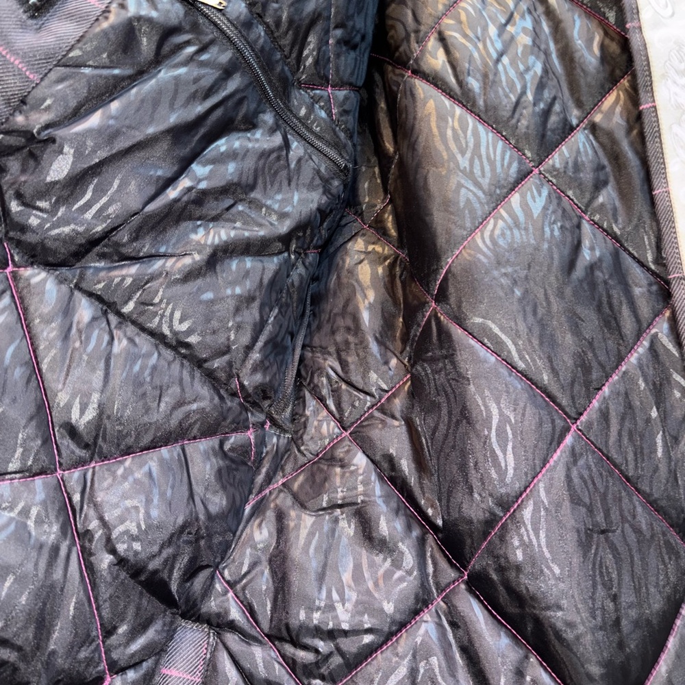 CASTLE SNOWMOBILE JACKET XL PINK AND BLACK PLAID CASTLE SNOWBOARDING COAT - Picture 6 of 14